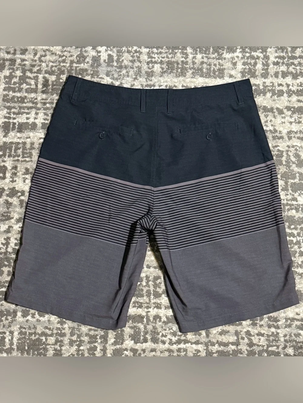 Goodfellow & Co Men’s Black and Grey Board Shorts, Size - L (34)